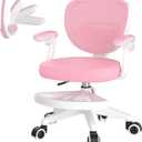 Ergonomic Kids Desk Chair 4-12, Adjust Height Children Study Computer Chair | Mesh Student Teen Task Gaming Chair | with Footrest & Flip-up Armrest & 360° Wheels | Children Office Chair for Boys Girls