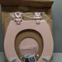 Bemis 500EC 063 Toilet Seat with Easy Clean & Change Hinges, 1 Pack Round, Venetian Pink