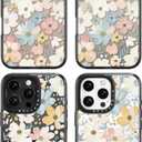 Bouvardia for iPhone 16 Pro Max Case, Cute Design for Women & Girls, Protective & Aesthetic, Floral Theme - Flowers Blossoming (Gray Bumper)