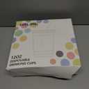 Baby Shower Party 12 oz Disposable Plastic Cup with Lids Elephant Cups Baby Shower Table Decorations Baby Shower Party Disposable Clear Plastic Cups for Party Favors (50, Pink)