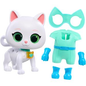 Disney Junior SuperKitties Cat-Tastic Transforming Bitsy, Kids Toys for Ages 3 Up by Just Play