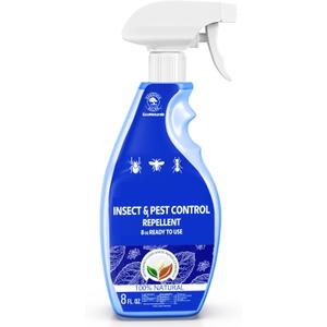 All Natural Bug Spray for Home - Non-Toxic Peppermint Oil Insect and Pest Control Kit - 8 oz Ready-to-Use Bug Spray - Indoor and Outdoor Protection- Ant Spray - Spider Repellent Indoor
