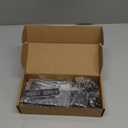 Mortise Lock Set Interior Door with Skeleton Key, Antique Vintage Door Knobs Replacement Hardware Fits 1-3/8" - 1-3/4" Thick Doors, Black, 1 Pack