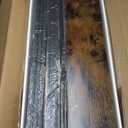 3 Tier Bookshelf 39.37" Width, Dorm Desk Hutch, Desk Shelf, Long Industrial Bookcase, Wooden Large Book Shelf for School Home Living Room Bedroom Office Storage(Vintage)