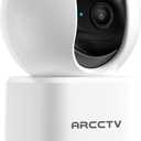 ARCCTV Cameras for Home Security, Pet Camera with WiFi 6&5GHz/2.4GHz, Motion Tracking Never Miss a Moment, 2-Way Audio, Night Vision, Compatible with Alexa Upgrades Your Idoor Security
