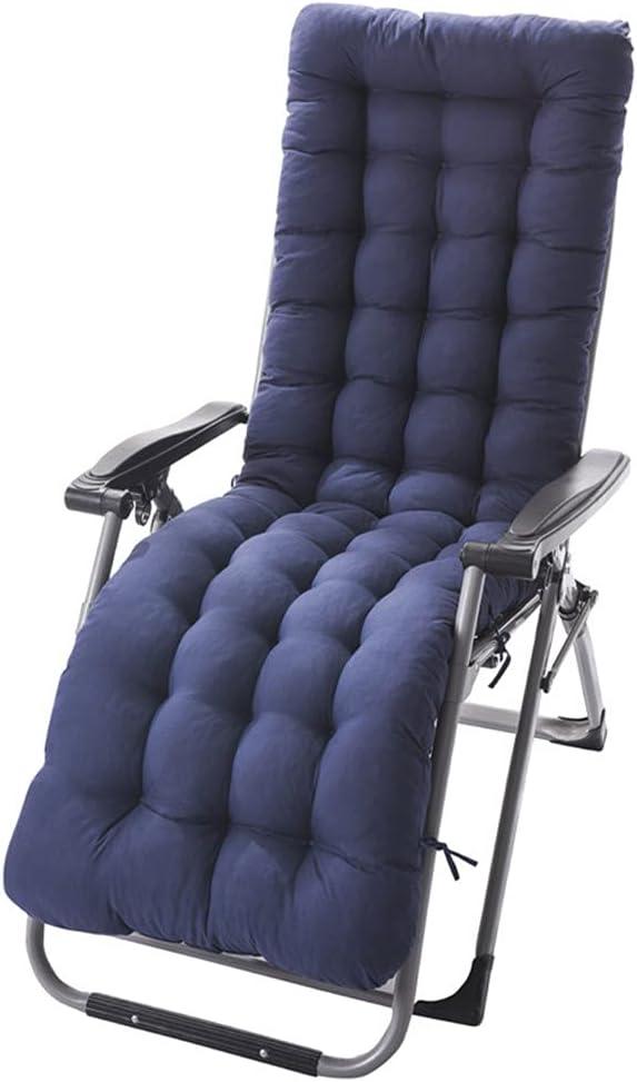 Patio Chaise Lounger Cushion, Indoor/Outdoor Chaise Lounger Cushions Rocking Chair Sofa Cushion with 6 Ties,Soft Padded Chaise Lounger Swing Bench Cushion, 61Inch