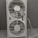 Seasons Comfort Twin Window Fan, Reversible Airflow Control, 9 Inch, 2 Speeds, Expandable, Exhaust, Dual Fan - Ideal for Home, Kitchen, Bedroom & Office