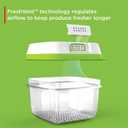 Rubbermaid FreshWorks Produce Saver, Medium and Large Storage Containers, 8-Piece Set, Set of 4, Med & Lg, Clear