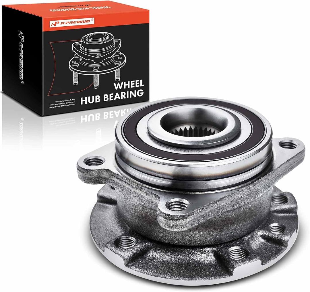 A-Premium Rear Wheel Bearing and Hub Assembly Compatible with Chrysler 200 2015-2017 (AWD), Jeep Cherokee 2014-2023 (AWD)