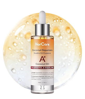 NorCare Skin Care Essential oil Coconut & SqualaneDual-Essence Oil Skincare Tech 2026 | 80ml Soothes,Brightens, and repairs your skin barrier. Formulated for allskin types