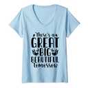 Womens There's A Great Big Beautiful Tomorrow V-Neck T-Shirt