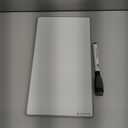 U Brands Contempo Magnetic Dry Erase Board White Board, 8.5" x 11", White Modern Frame, Includes Magnet and Marker