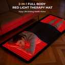 DKL Red Light Therapy Mat for Full Body, 2 Mats 2-in-1 Set (74.8"×33.5"+ 47.2"×19.7") with 1810 Dual LEDs (660nm Red Light & 850nm Near-Infrared Light), Combined or Separate Use