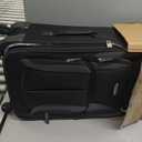 Rockland Pasadena Expandable Spinner Carry-on 19", Black Gray