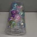 Amooca Christmas Balls Ornaments Hanging Garland Decorations with LED Lights 20pc 12.2ft for Window Wall Stair Railing Xmas Tree Holiday Party Home Decor with Timer Colorful Rhombus Round Balls