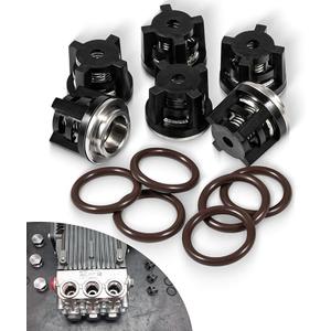 AR1828 Water Pressure Washer Pump Check Valve Kit with O-Rings Compatible with Annovi Reverberi 18mm RKV, RRV, XRC, XRCA Series Pumps, 70-0179 Pressure Washer Valve Kit AR1828