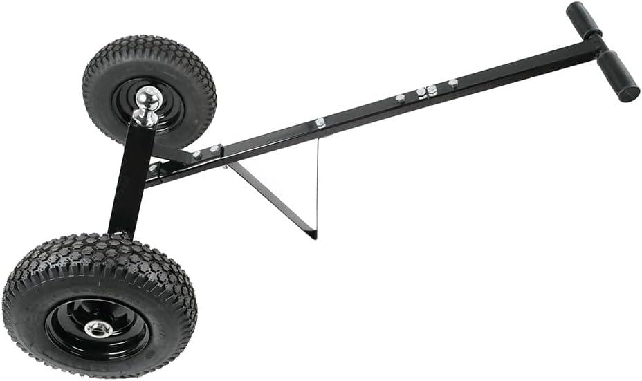 Fouwick 600LBS Trailer Dolly, 1-7/8 Hitch Ball with 12 Pneumatic Tires, Black Powder Coated Steel Trailer Mover Dolly (JT-TC003) Black Wheel