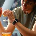 Adorve Compatible with Fitbit Versa 3 Bands/Fitbit Versa 4 Band/Fitbit Sense Bands for Men Women, Adjustable Stretchy Solo Loop Elastic Nylon Sport Strap for Smart Watch Replacement (Black/White/Smokey Mauve/Starlight/Milk Tea)