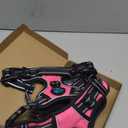 PHOEPET No Pull Dog Harness Medium Reflective Front Clip Vest with Handle,Adjustable 2 Metal Rings 3 Buckles,[Easy to Put on & Take Off](M, Pink)