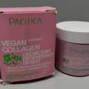 Pacifica Vegan Collagen Overnight Face & Eye Cream Set of 2 – Night Cream + Anti-Aging Lotion - Plumping Collagen Moisturizer & Undereye Treatment Infused w/Hyaluronic Acid & Caffeine Hydrates & Firm