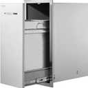 VEVOR Pull Out Trash Drawer 13.4"W x 25.7"H x 19.6"D Lower Sliding Rails Steel Roll Out Trash Bin Pull Out Tray Outdoor Kitchen Trash Drawer with Handle for BBQ Island Grill Station No Trash Can