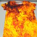 RAISEVERN Boys Flame Shirts Size 10-12 Kids T-Shirt Novelty Graphic-Print 3D Tees Funny Tops Summer Short Sleeve Outfits Size 12-14 Years