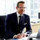 Missfive Men Premium Multifocus Reading Glasses Blue Light Blocking, Progressive Metal Frame With No Broken Spring Hinge Multifocal Readers Computer Eyewear,Workspace For Near Range, Silver, 3.0x