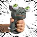 2 x Squeeze ToysStress Relief Relieve Hand Fidget Toys for Kids and Adults, Sensory Therapy Toys for ADHD Autism Stress Anxiety (Gray-Cat)