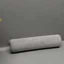 Prasacco Round Body Pillow Cover, Round Bolster Roll Body Pillowcase Full Body Pillow Case Pillowcase Soft Body Pillow Cover with Zipper for Bedroom, Living Room (7.9 x 47Inch/20 x 120cm, Gray)