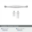 khtumeware 2 Pack 4inch(102mm) Hole Center Brushed Satin Nickel Cabinet Pulls Solid Heavy-Duty Tradition Handles Hardware for Bathroom Dressers Pull cabinets wardrobes Closet Doors