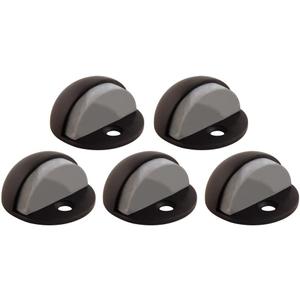 Dome Door Stop Wall Protectors with Rubber Stopper  Oil Rubbed Bronze Floor Mounted Door Stoppers 10-Pack  Design House, 188359 Dome Door Stop Wall Protectors with Rubber Stopper  Oil Rubbed Bronze Floor Mounted Door Stoppers 10-Pack  Design House, 188359