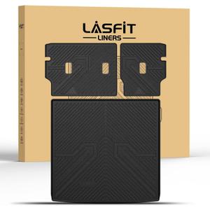 LASFIT Cargo Mat with Backrest Mat for Honda Passport 2026, All Weather TPE Custom Fit Trunk Mat Trunk Liner Trunk Tray Cargo Liner Cargo Tray with Seatback Cover, Black