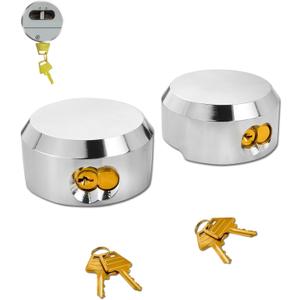 6271 Puck Lock, Hidden Shackle Padlock (2 Pack), Puck Locks, Pucks Locks for Trailers, 2-7/8" Hidden Shackle Padlock, Heavy Duty Puck Lock with Keys, Trailer Pucks Padlocks 2 Pack