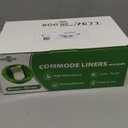 W&Y 50 Pack Commode Liners with Super Absorbent Pads, Universal Fit All Standard Toilet Chair BucketVanilla-Scented Portable Sanitary Bag for Adult Toilets and Camping Toilets50 Bags+50Pads