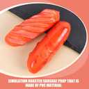 Hemoton Realistic Fake Hot Dog Prop Set 20Pcs Simulated Roasted Sausage Decoration for Food Photography Party Kitchen Display (5.50X1.50X1.50CMx5pcs)