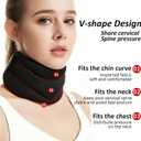 Vitavix Neck Support Pillow for Ergonomic Snoring Relief, Adjustable Cervical Alignment, Breathable Comfort for Home/Travel/Office Use