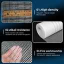 1 x 328 ft Fiberglass Mesh Roll White Plastering Mesh Enhanced Strength and Stability for Wall Crack Interior Exterior Wall Construction and Ceilings Seam Repair Reinforcement