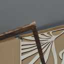 Jinzhenhong 3Pcs Modern Wooden Wall Sculptures, Leaf Sign Vintage Tropical Plant Wall, Wood Rustic Palm Leaf Wall Art Decor for Living Room Bathroom Bedroom Office (Leaf 1 Dark Brown)