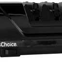 Chefs Choice Professional Electric Knife Sharpeners AngleSelect for 15- and 20-Degree Straight-Edge and Serrated Knives with Diamond Abrasives & Precision Angle Control, 2-Stage, Black