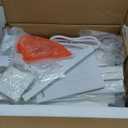 Asgolion Tall Side Table with Charging Station, Skinny End Table Nightstand with USB Ports and Outlets, 3 Tier Narrow Side Table with Storage for Bedroom, Living Room, Office, Nursery, White