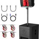 NBVOICE PRX ONE 2400W PA Speaker System w/ 15" Sub | 131dB Zero-Distortion Sound | Bluetooth DSP Control | Road-Ready Birch Enclosure | 7-Yr 