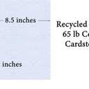 Bluestone Stationery Parchment Recycled Paper | 65Lb Cover Cardstock | 8.5 x 11 Inches | 50 Sheets Per Pack