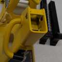 YELLOW JACKET Car Jack Stands 3 Ton with Double Locking and Large Foot Base for Lifting SUVS, Heavy Duty Steel, 6600 lb Capacity, 1 Pair, Yellow