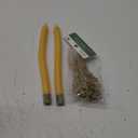 BCandle 100% Pure Beeswax Candles Organic Hand Made - 11 Inches Tall, 5/8 Inch Thick (Set of 2), Curlinary elements 50ct