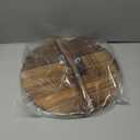 YOSUKATA Cast Iron Wok Cover - Premium Wok Cover 13.2" for Wok 13.5"- Wooden Pan Lid with Ergonomic Handle - Condensate-free - Durable Accessories for Genuine Asian Cooking