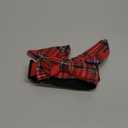 ADOGGYGO Christmas Dog Collar with Bow, Adjustable Cotton Red Green Plaid Bowtie Dog Christmas Collars for Small Medium Large Dogs Pets (Large, Xmas)