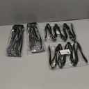 Mwellewm 36Pcs Plastic Serving Utensils Set 9'' Large Disposable Serving Spoons Forks Tongs for Serving Food Heavy Duty Black Large Party Utensils Supplies for Buffet Restaurant Dinner Salad Soup