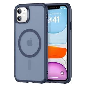 ESR for iPhone 11 Case, Compatible with MagSafe, Shockproof Military-Grade Protection, Magnetic Phone Case for iPhone 11 Case, Frosted Blue