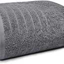 Tens Towels Pack of 2 Jumbo Bath Sheet 40 x 80 Inches, Extra Large & Light Weight, Quicker to Dry, 100% Cotton, Super Soft & Absorbent, Perfect to Wrap Yourself in, Dark Grey