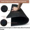 Goodhoily Heavy Duty Anti Vibration Pad Rubber Pad Sound Absorbing Mat for Washer, Dryer, Audio Equipment, Strength Training Equipment Mat (Square) Black 2 Pack 19.7 x 19.7 x 0.6 Inch